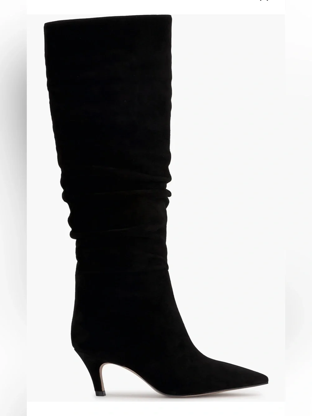 NWOB Jessica Simpson Naevy Women's Black Suede Knee-High Slouch Boot Sizes 5 & 6